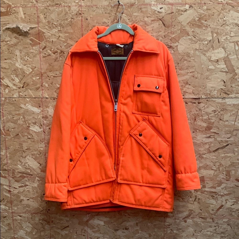 Bright Orange Jacket With Multiple Pockets - image 1